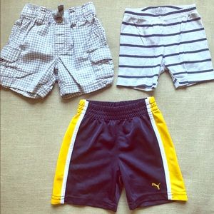 Boys 12 month Shorts Puma and Carter’s